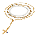 SAINT ROSARY GN/X NECKLACE SET