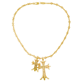 DUAL CROSS GD/X NECKLACE
