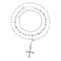 SAINT ROSARY SN/X NECKLACE SET