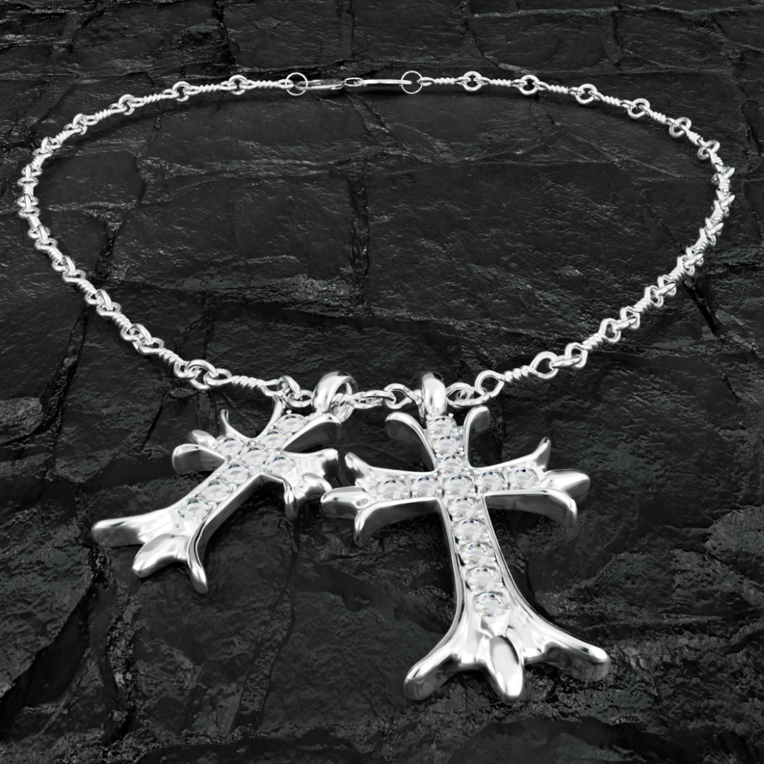 DUAL CROSS SD/X NECKLACE