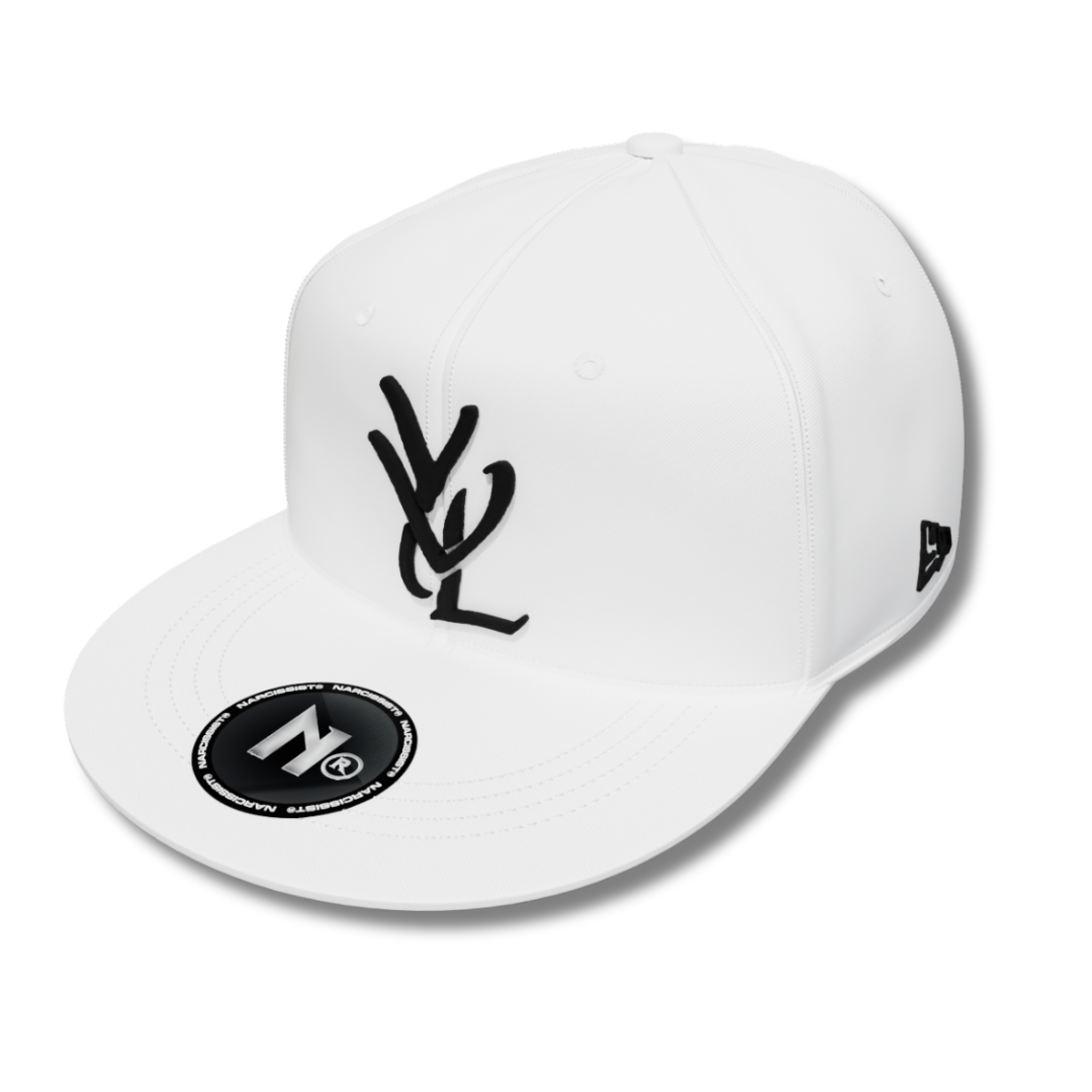 Playboi Carti Merch Narcissist White Logo Black Cap | WHAT'S